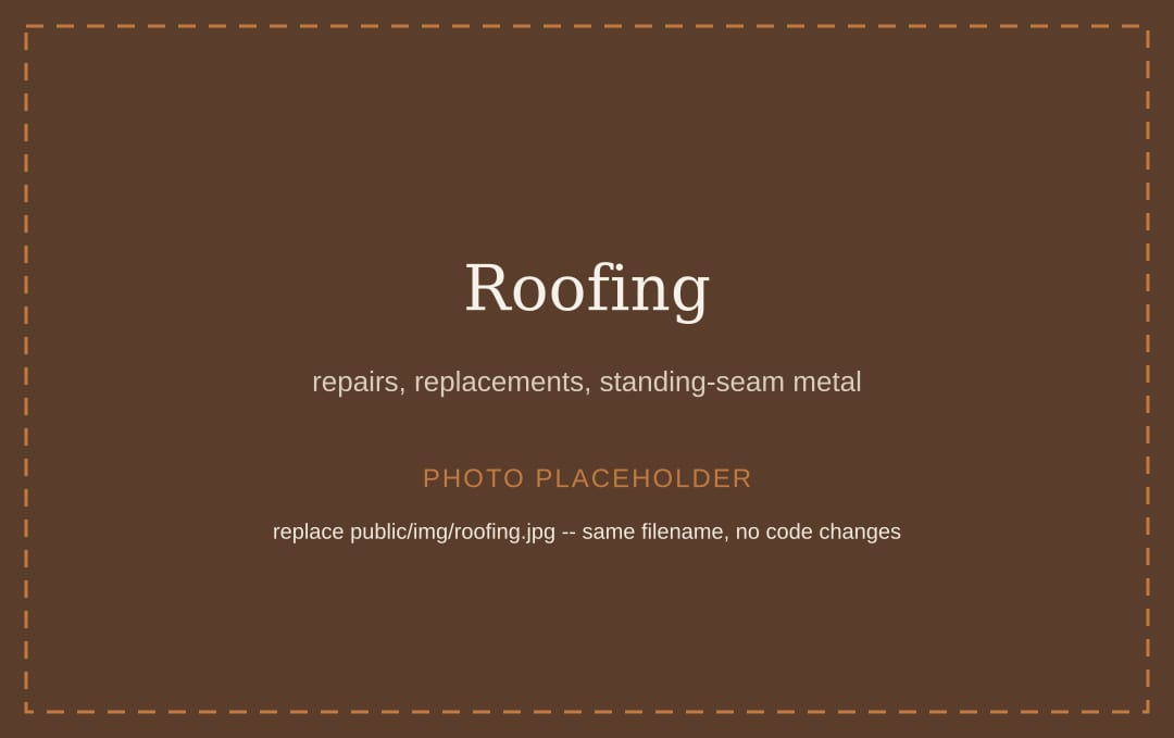 Placeholder image for roofing projects
